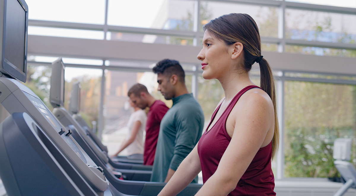 Even on your indoor workouts, you’ll be surrounded by greenery.